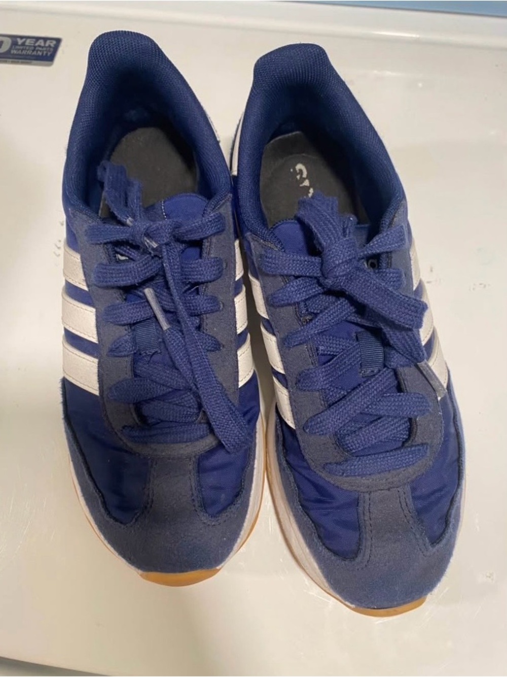 Adidas Navy & White Cloudfoam Runner Sneaker